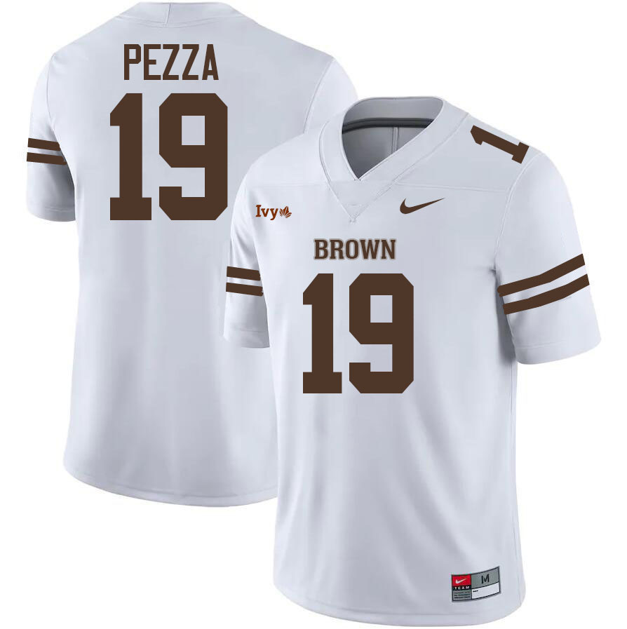 Brown Bears #19 Ty Pezza College Football Jerseys,Uniforms Stitched-Brown